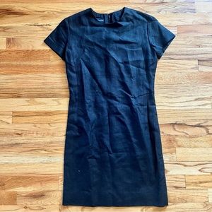 Vintage Ralph Lauren Black Silk Shift Dress